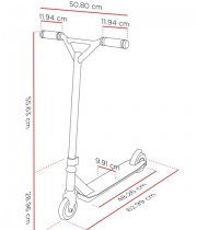 Stunt Scooter Street Surfing TORPEDO Black Core