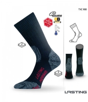 Trecking Wollsocken Unisex Lasting schwarz